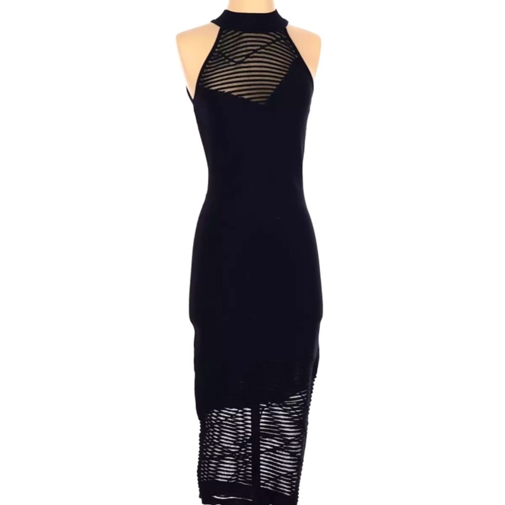 CUSHNIE! Caster Shadow Stripe Dress S